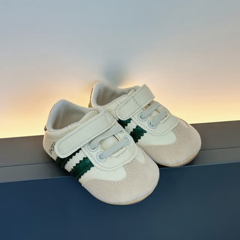 Baby shoes soft sole spring and autumn 0-1 year old male and female baby color matching sports shoes 6-12 months non-slip toddler shoes 5