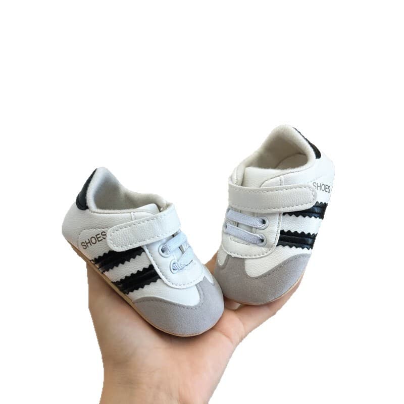 Baby shoes soft sole spring and autumn 0-1 year old male and female baby color matching sports shoes 6-12 months non-slip toddler shoes 6