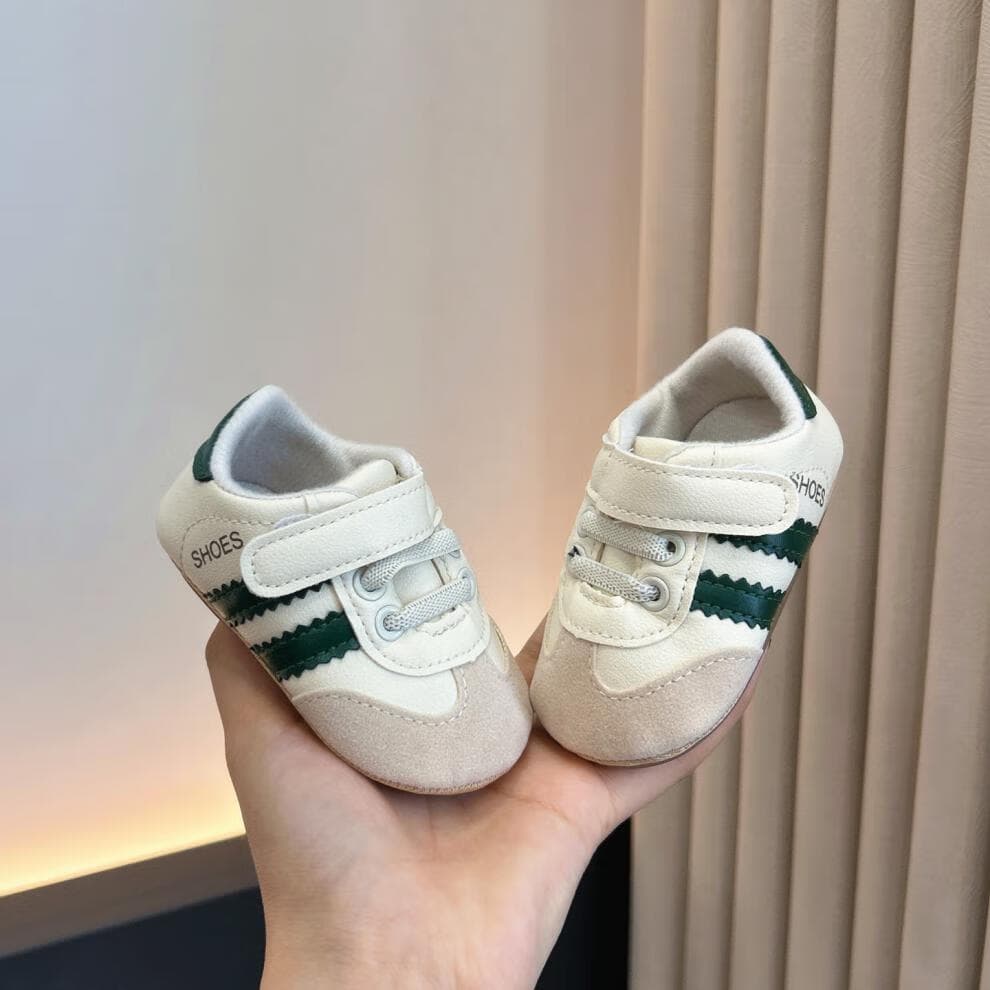 Baby shoes soft sole spring and autumn 0-1 year old male and female baby color matching sports shoes 6-12 months non-slip toddler shoes 7
