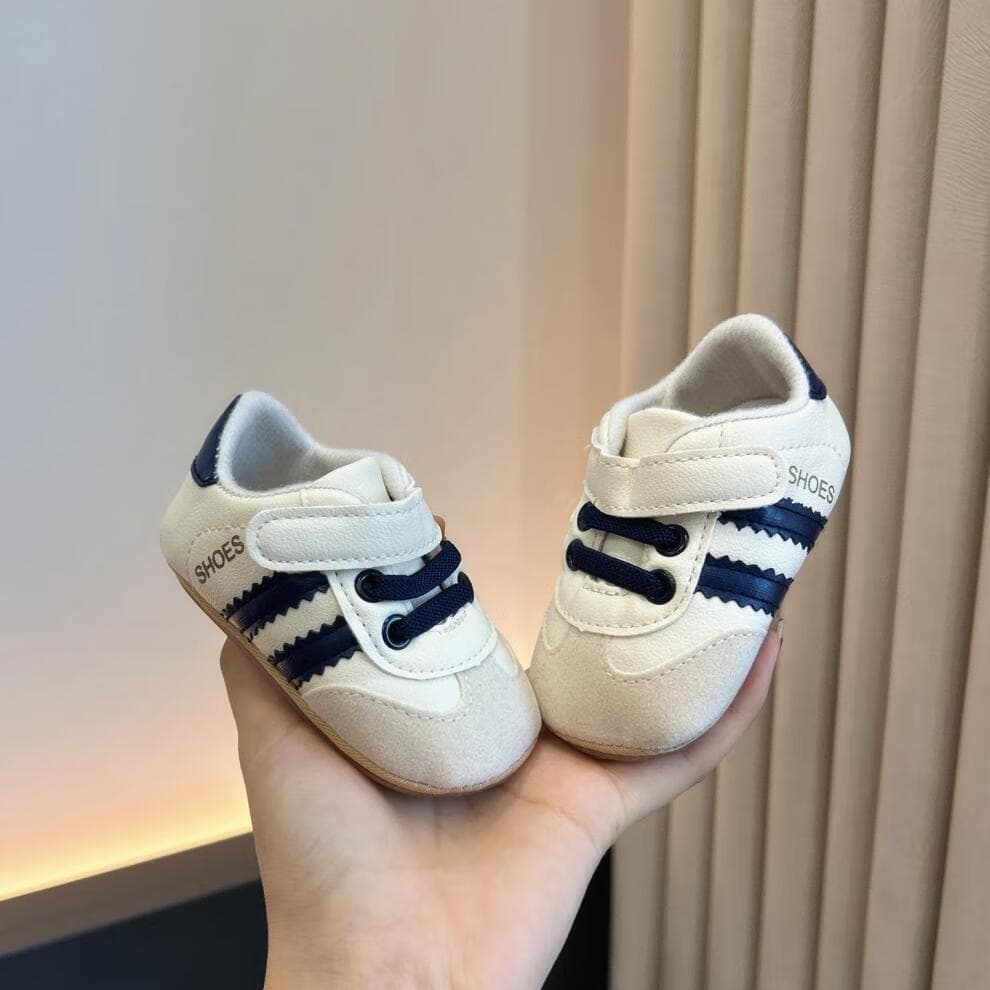 Baby shoes soft sole spring and autumn 0-1 year old male and female baby color matching sports shoes 6-12 months non-slip toddler shoes 9
