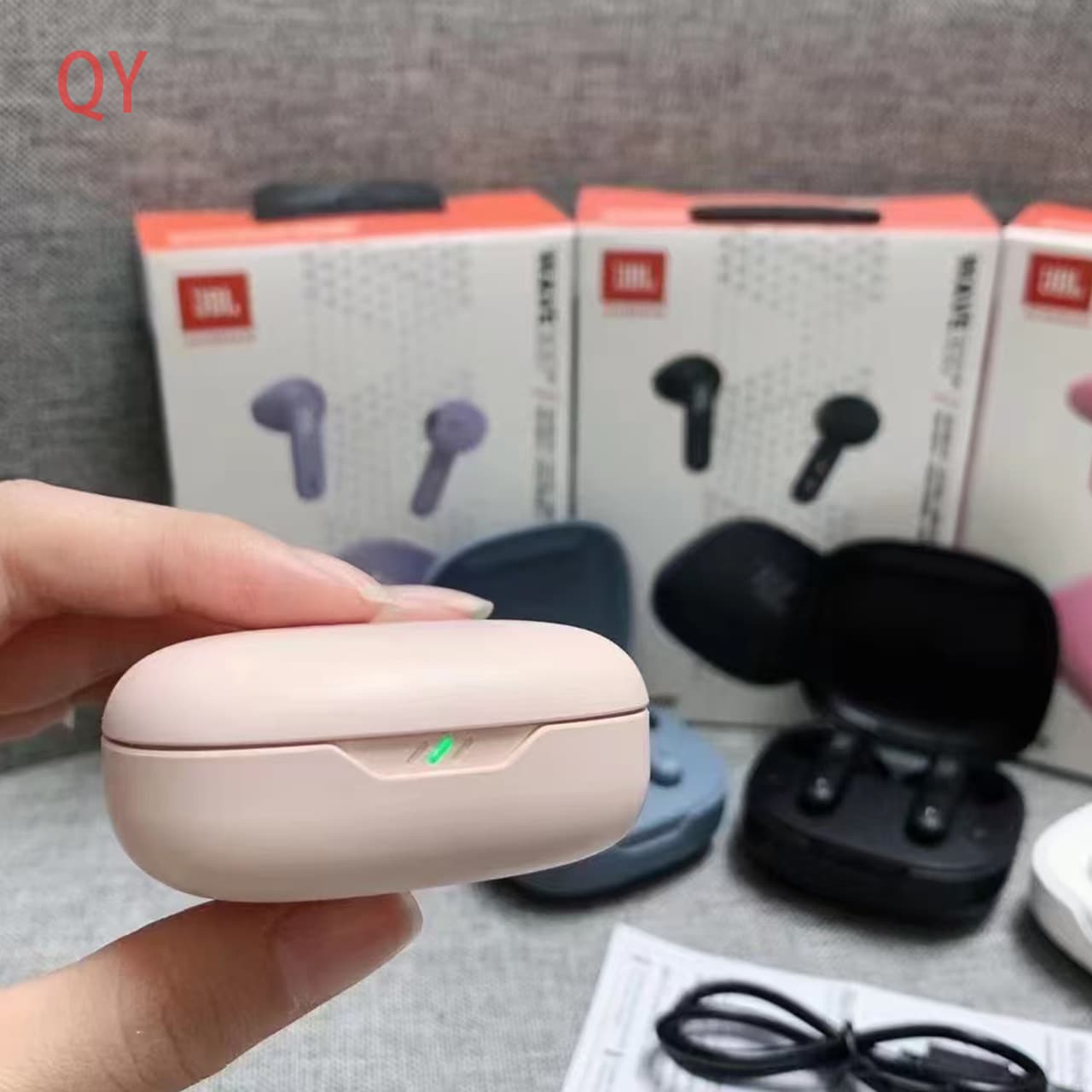 Cross-border WAVE300 TWS true wireless Bluetooth headset semi-in-ear sports call music headset suitable for JB. 5