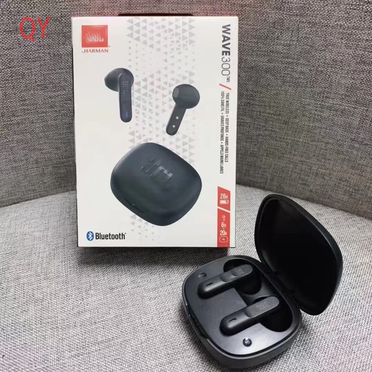 Cross-border WAVE300 TWS true wireless Bluetooth headset semi-in-ear sports call music headset suitable for JB. 8