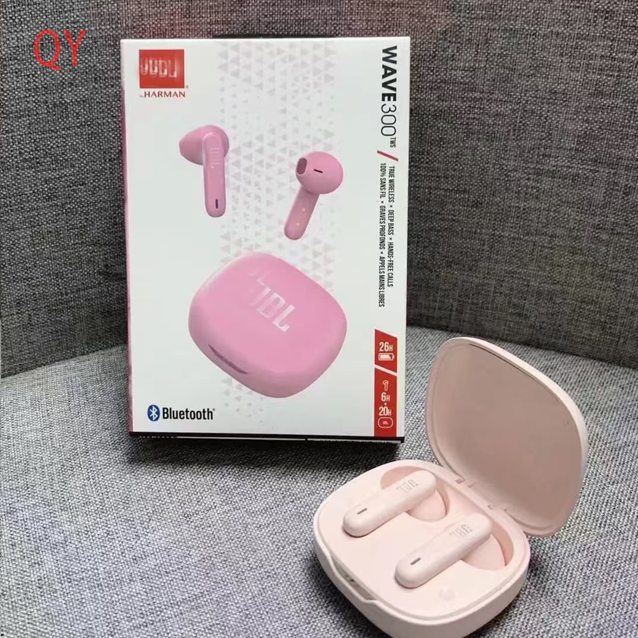 Cross-border WAVE300 TWS true wireless Bluetooth headset semi-in-ear sports call music headset suitable for JB. 9