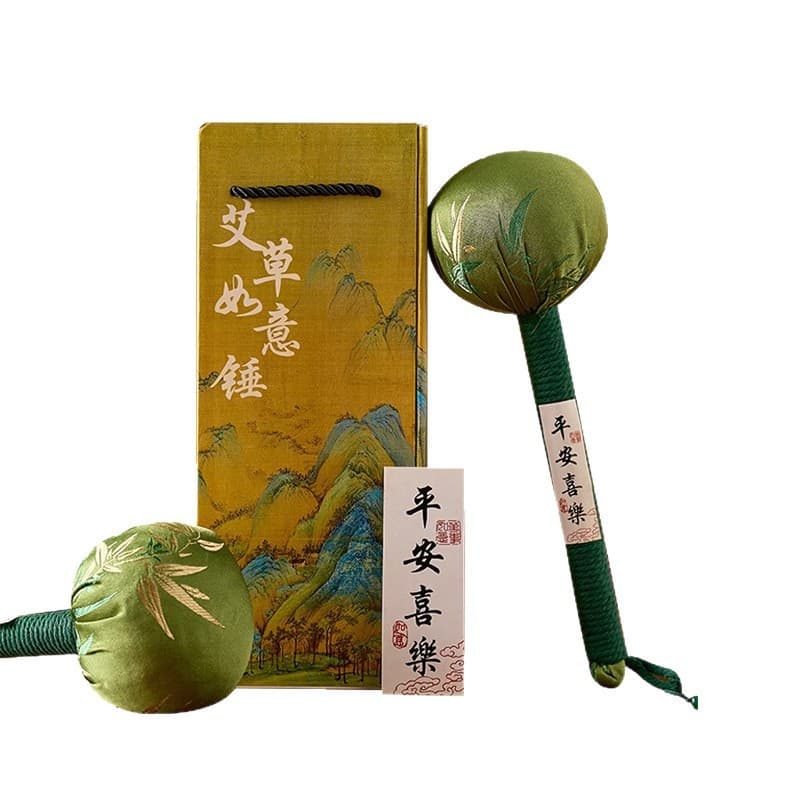 Health mugwort hammer, cultural and creative gift bag, holiday gift box gift, mid-year gift, meridian tapping stick 8