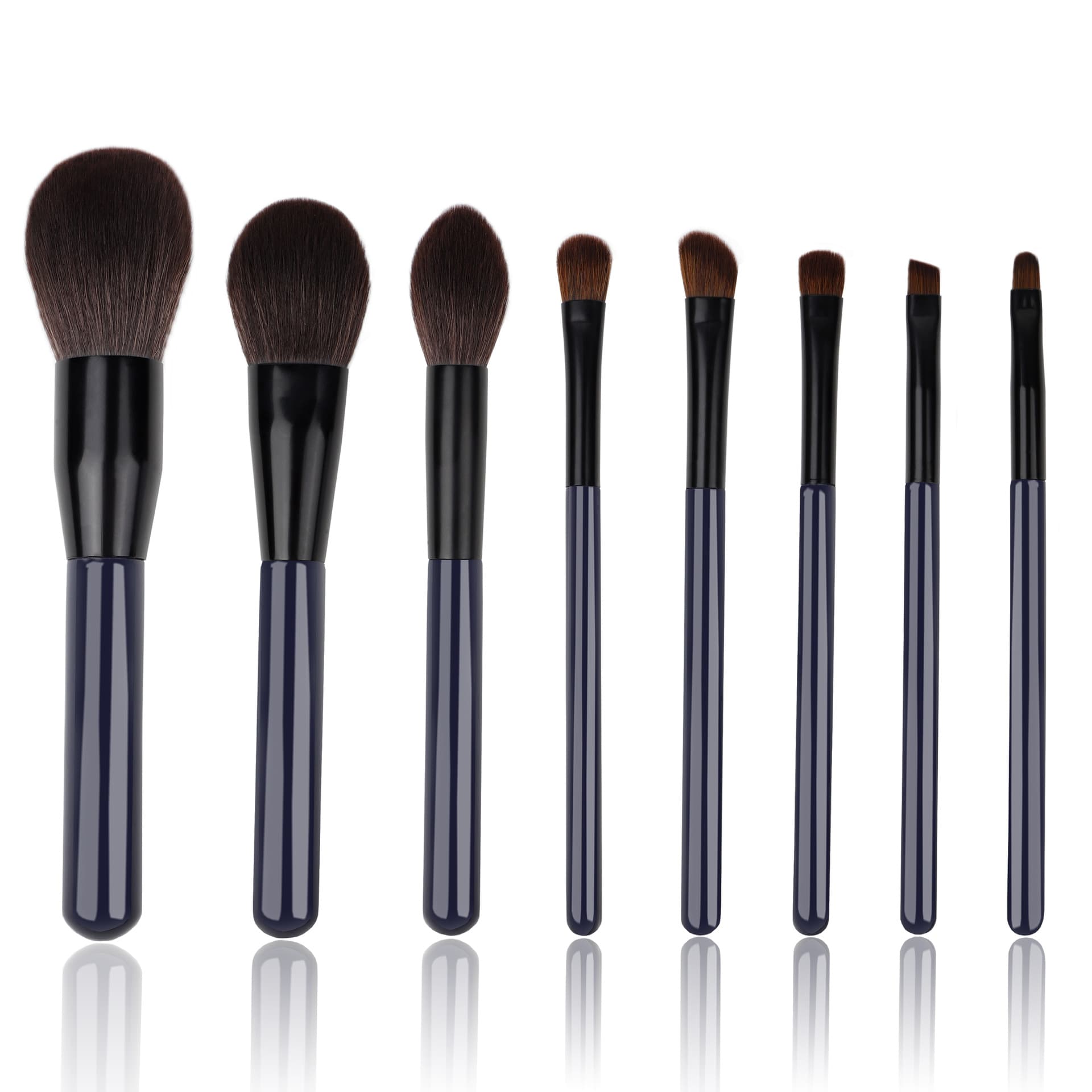 Factory direct sales makeup brush set, soft-bristled eye shadow, makeup, loose powder, concealer brush, 8 pieces, full set for daily use 6