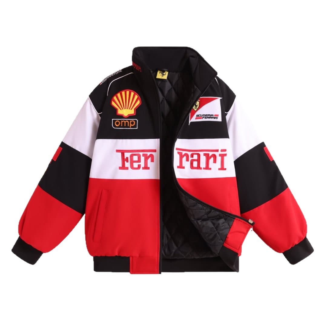 F1 racing suit embroidered jacket cross-border best-selling retro motorcycle riding suit baseball suit plus cotton jacket supports customization 6