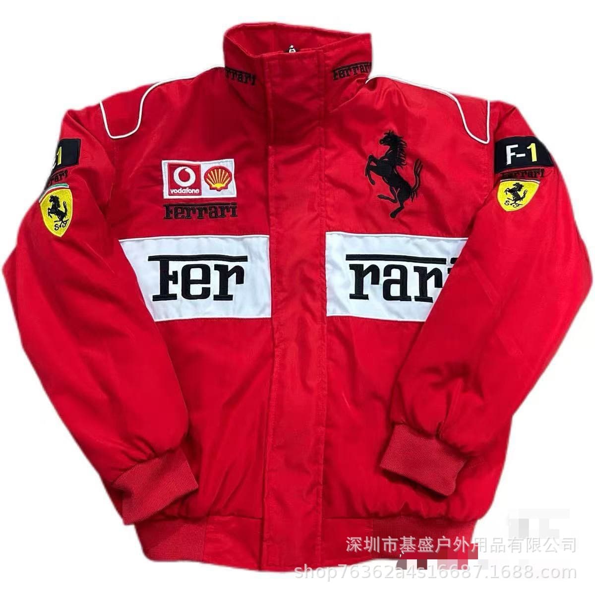 F1 racing suit embroidered jacket cross-border best-selling retro motorcycle riding suit baseball suit plus cotton jacket supports customization 9