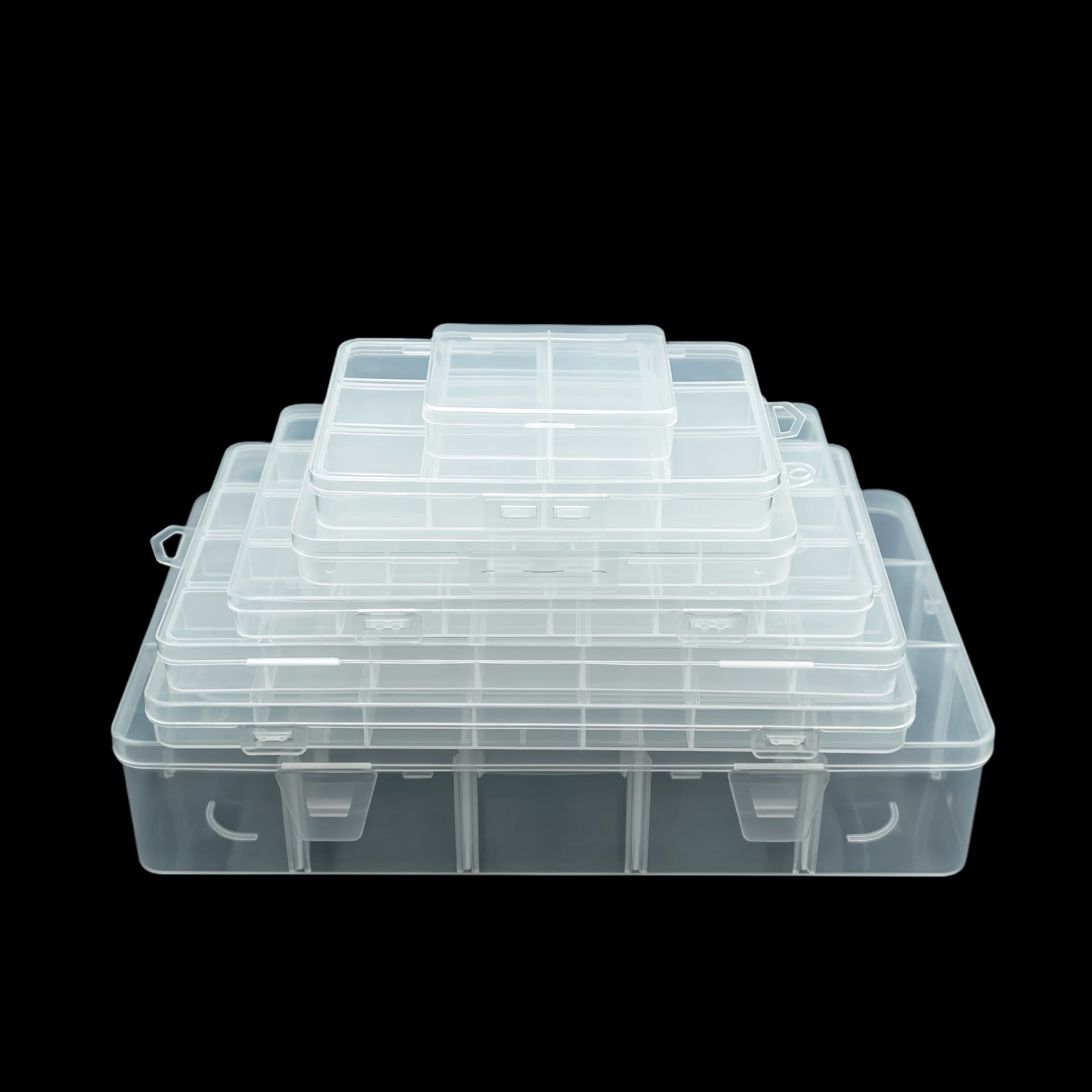 Compartmented PP plastic box 10 grids, 15 grids, 24 grids desktop storage box, jewelry hardware parts, fishing gear, bean packaging box 5