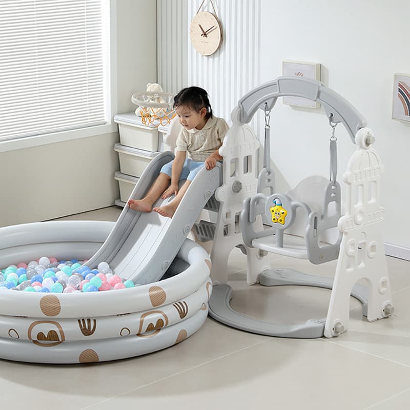 [Slide indoor children's climbing frame small baby family amusement park swing combination toy] 3
