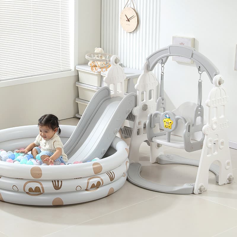 [Slide indoor children's climbing frame small baby family amusement park swing combination toy] 1