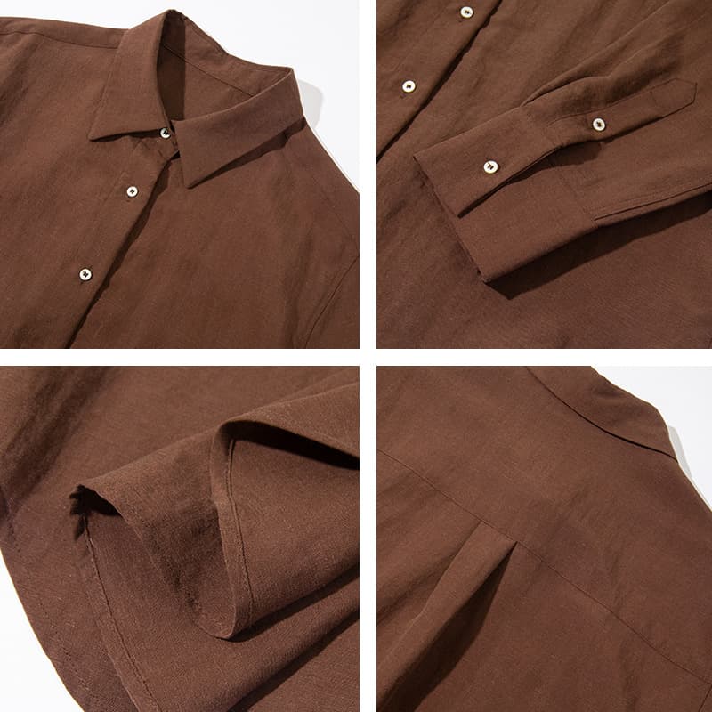 Linen tops, shirts, women's high-end autumn women's shirts, jackets, fashionable and versatile white shirts, commuting women's clothing 4