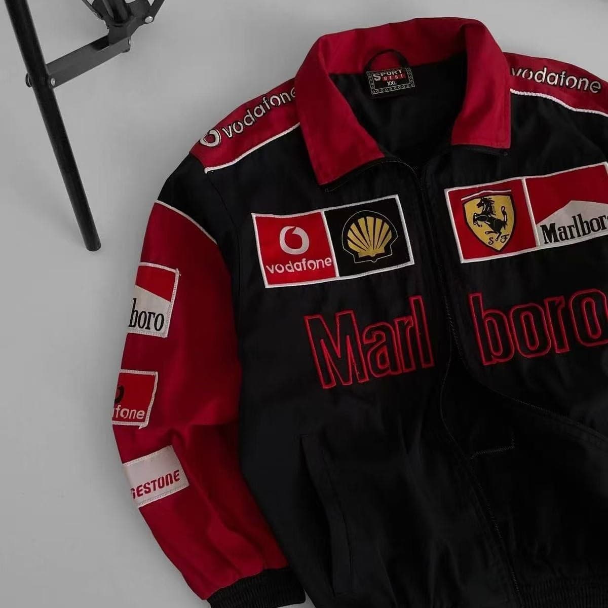 F1 racing suit embroidered jacket Amazon cross-border best-selling retro motorcycle riding jersey plus cotton jacket supports customization 4