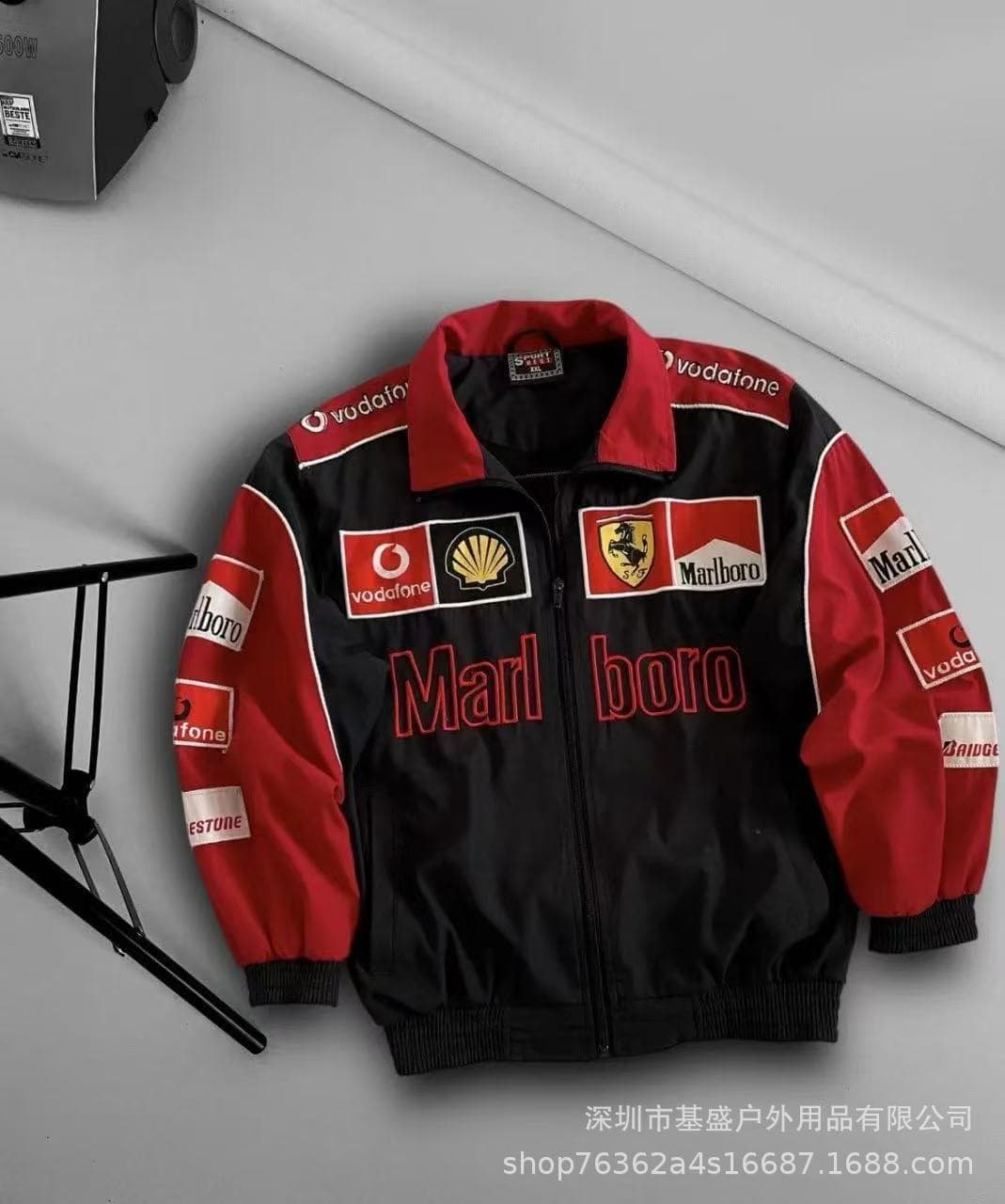 F1 racing suit embroidered jacket Amazon cross-border best-selling retro motorcycle riding jersey plus cotton jacket supports customization 7