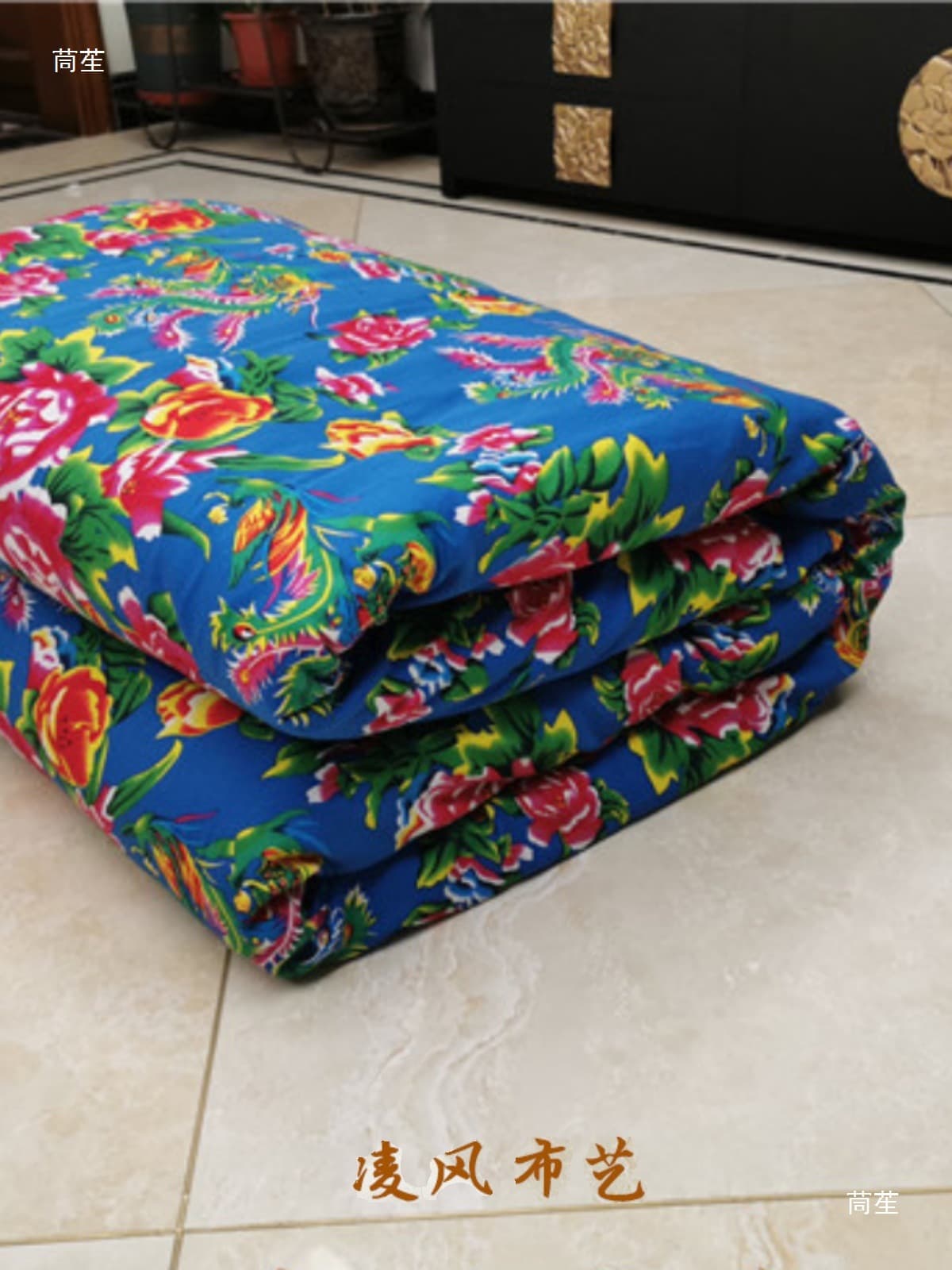 Native Northeastern Dahua Farmhouse B&B Hot Pot Restaurant Curtain Kang Pillow Bedding Cover Sheets Round Square Table Cloth Fabric 5