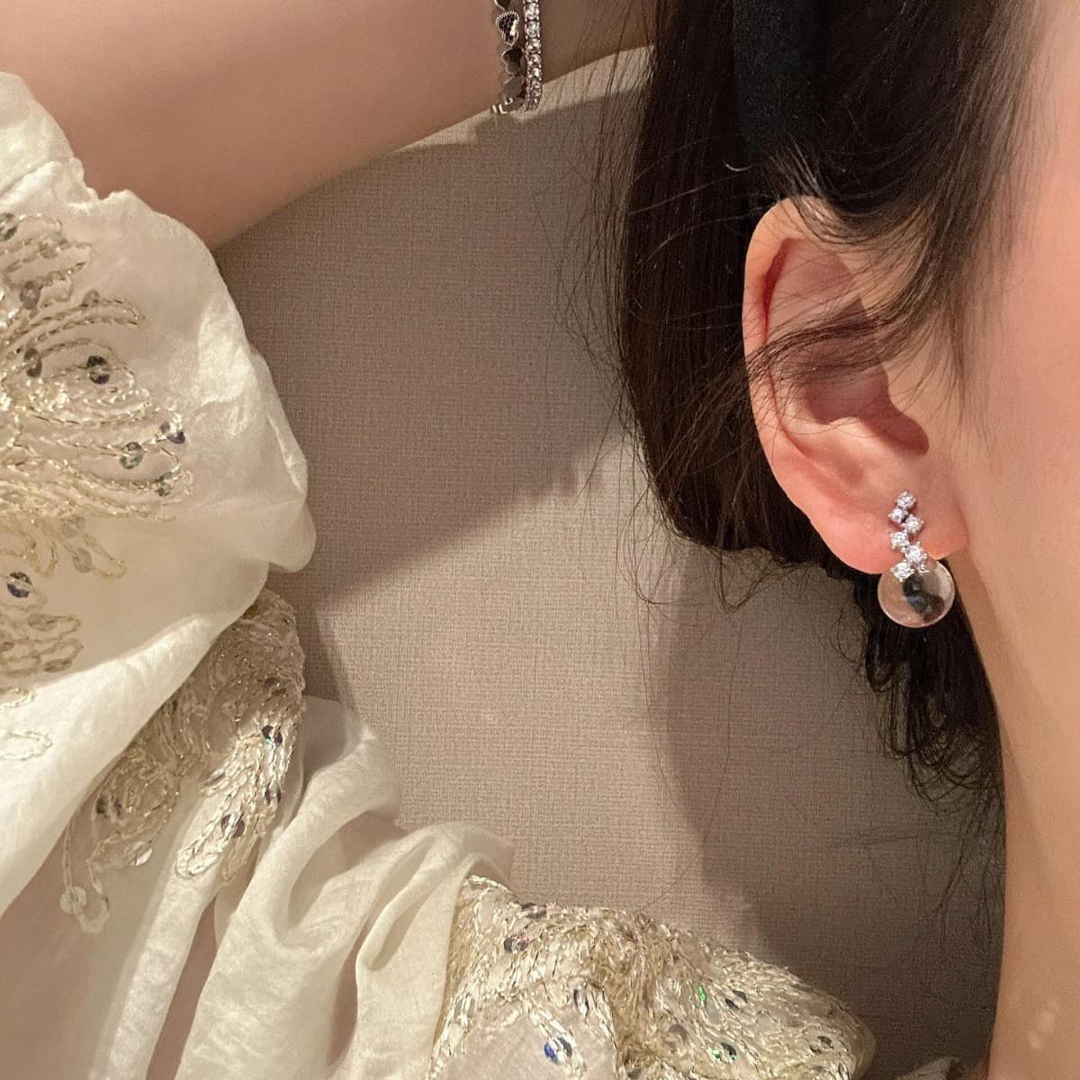 Cold style jewelry, star earrings for women, elegant, light, luxurious, niche, versatile, exquisite, compact, high-end atmosphere earrings 5