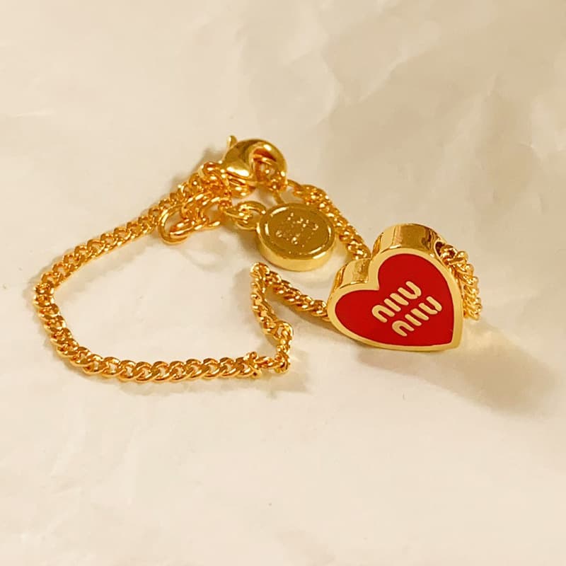 Miss M 25 Chinese Valentine's Day limited series enamel love earrings miu bracelet temperament necklace high version set for women 7