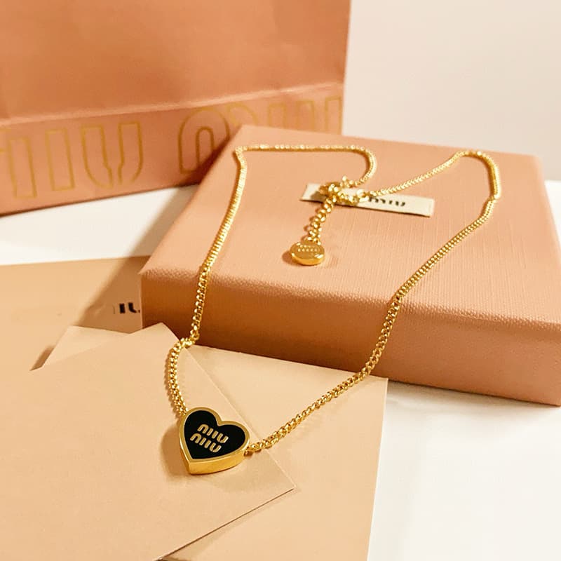 Miss M 25 Chinese Valentine's Day limited series enamel love earrings miu bracelet temperament necklace high version set for women 8