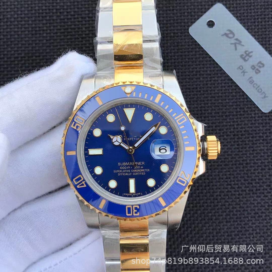Business Travel Di Yao Tongna Log Double Calendar Men's Watch Fully Automatic Mechanical Golden Elegant Watch Wholesale Source 4