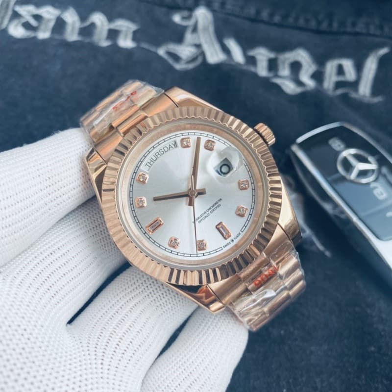 Business Travel Di Yao Tongna Log Double Calendar Men's Watch Fully Automatic Mechanical Golden Elegant Watch Wholesale Source 10