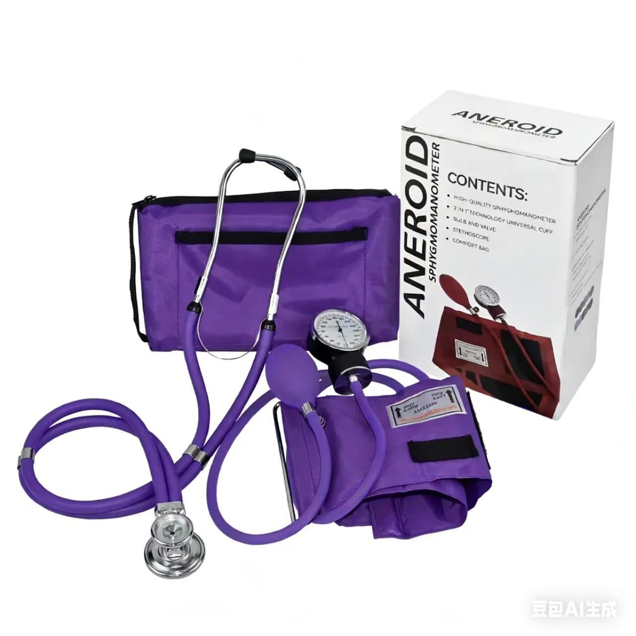 English packaging manual blood pressure monitor sphygmomanometer with stethoscope aneroid sphygmomanometer 1