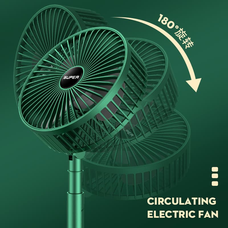 usb rechargeable folding retractable fan mini portable electric fan desktop office desktop small fan gift 5