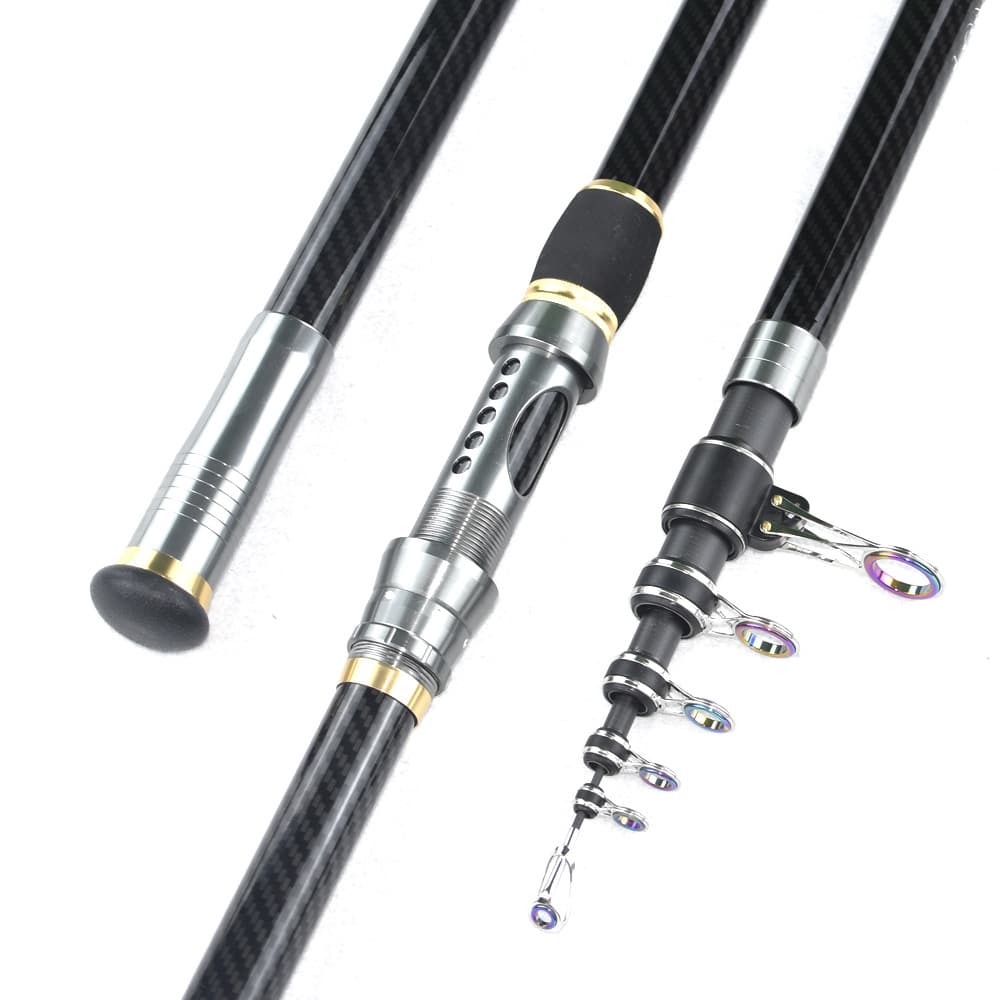 Long Cast King Telescopic Surf Spin Fishing Rod Carbon Fiber Sea Fishing Rod Fast Response Heavy Duty Power 4