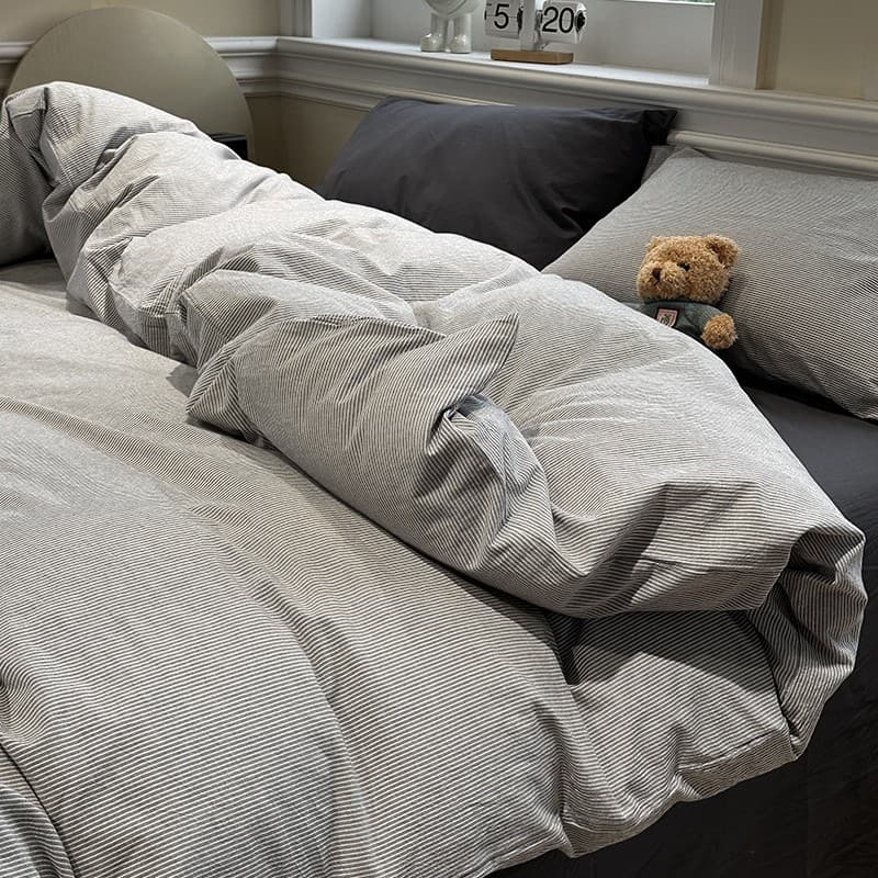 Class A bedding four-piece set pure cotton 2025 new cotton bed sheet quilt cover student dormitory single three-piece set 3 1