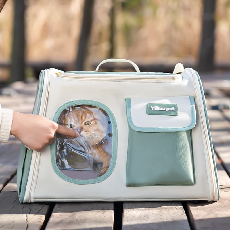 Cat bag, outdoor portable bag, cat cage backpack, space capsule portable pet cat bag, small dog breathable bag 4