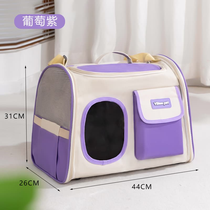 Cat bag, outdoor portable bag, cat cage backpack, space capsule portable pet cat bag, small dog breathable bag 7