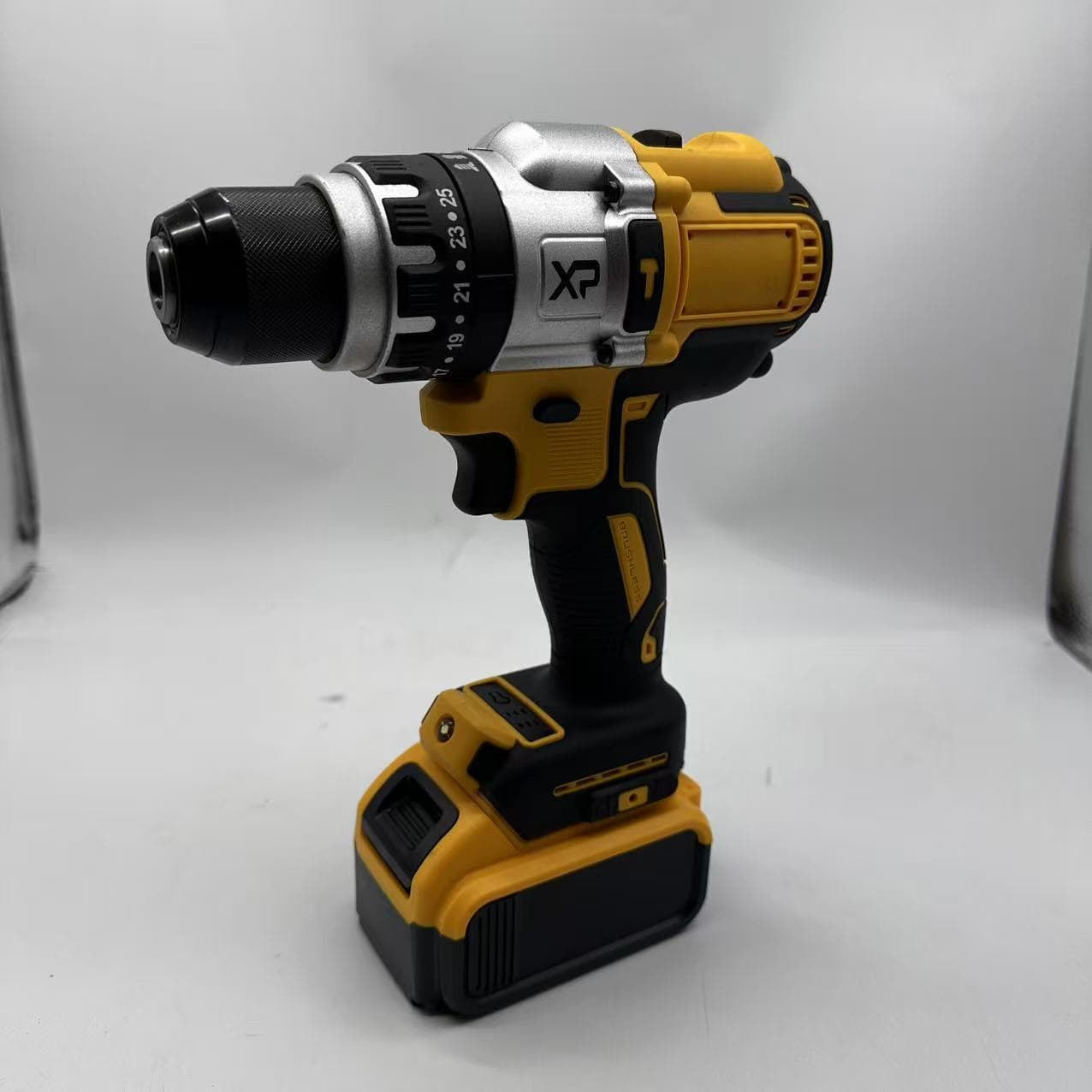 Foreign trade lithium battery brushless multi-function cordless drill cross-border lithium battery new energy lithium electric drill impact drill 9