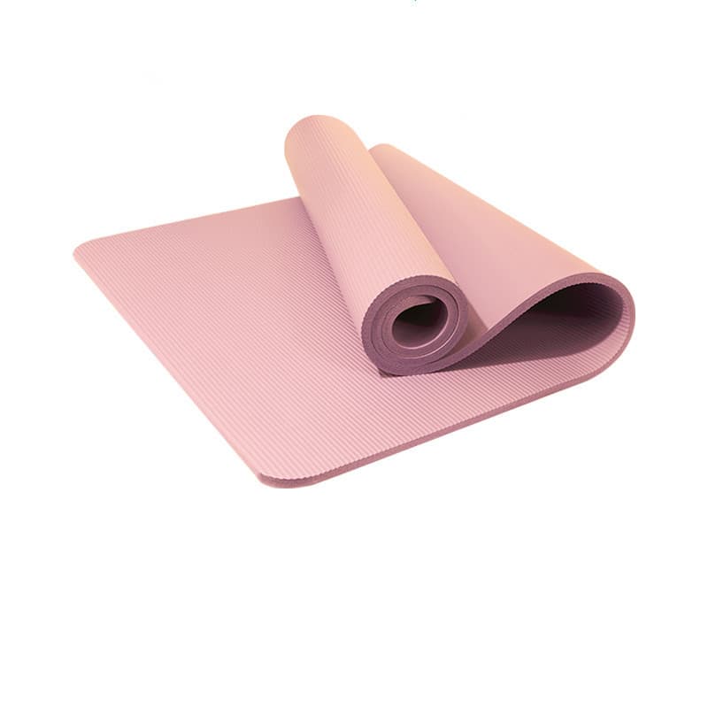 Yoga mat thickened non-slip widened adult men and women fitness yoga 185 solid color nbr yoga mat spot wholesale 6