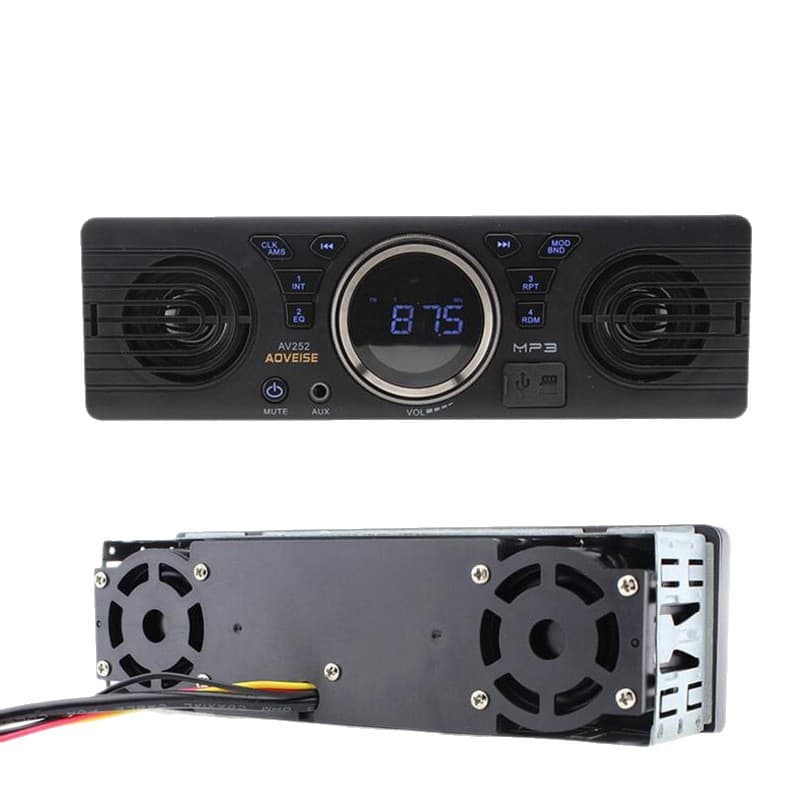 12V car single-pin player car plug-in card MP3 audio radio built-in speaker with Bluetooth host speaker 6