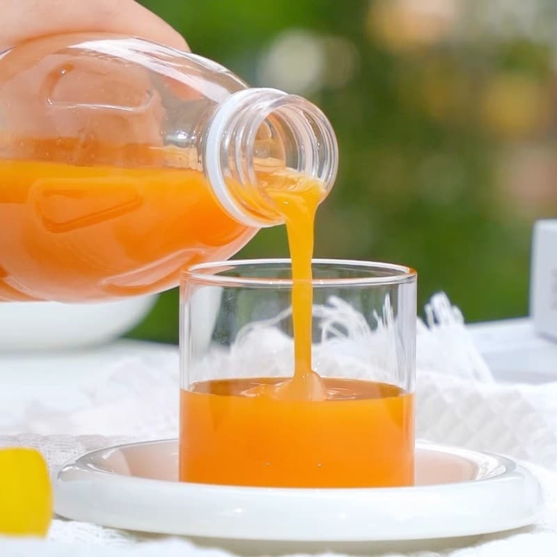Luhai HPP quick-frozen orange pulp bottled 1kg fruit-free orange juice orange C American sparkling water coffee milk tea raw materials 4
