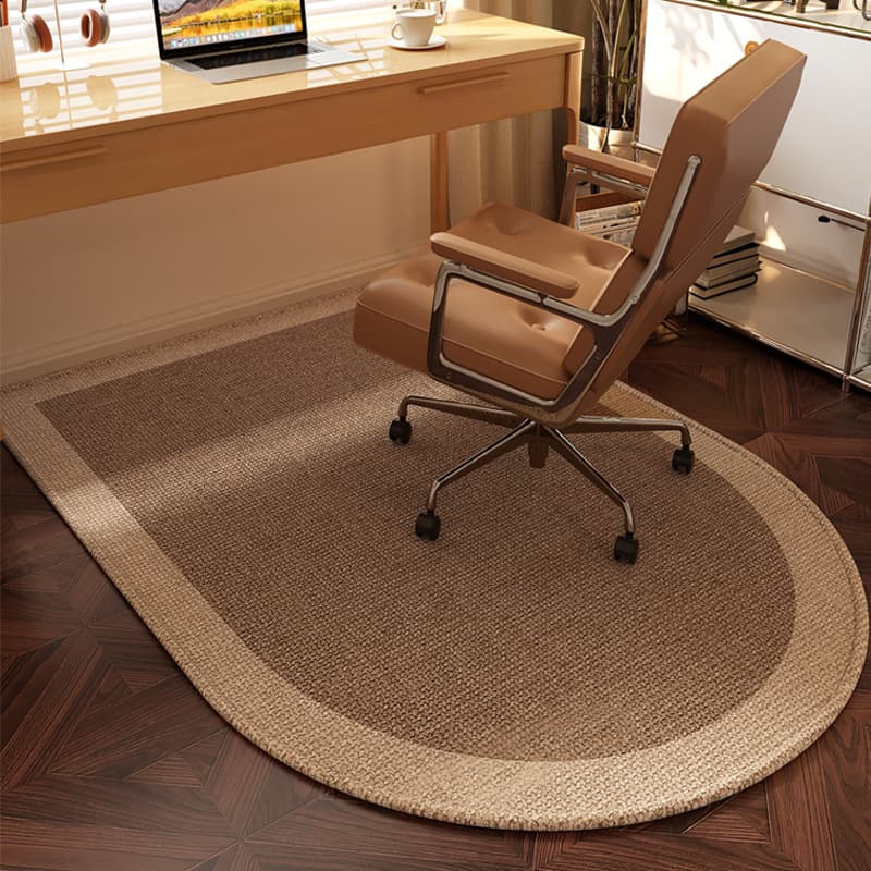 High-end carpet swivel chair floor mat dressing table non-slip study computer chair bedroom floor protection mat silent light luxury 3