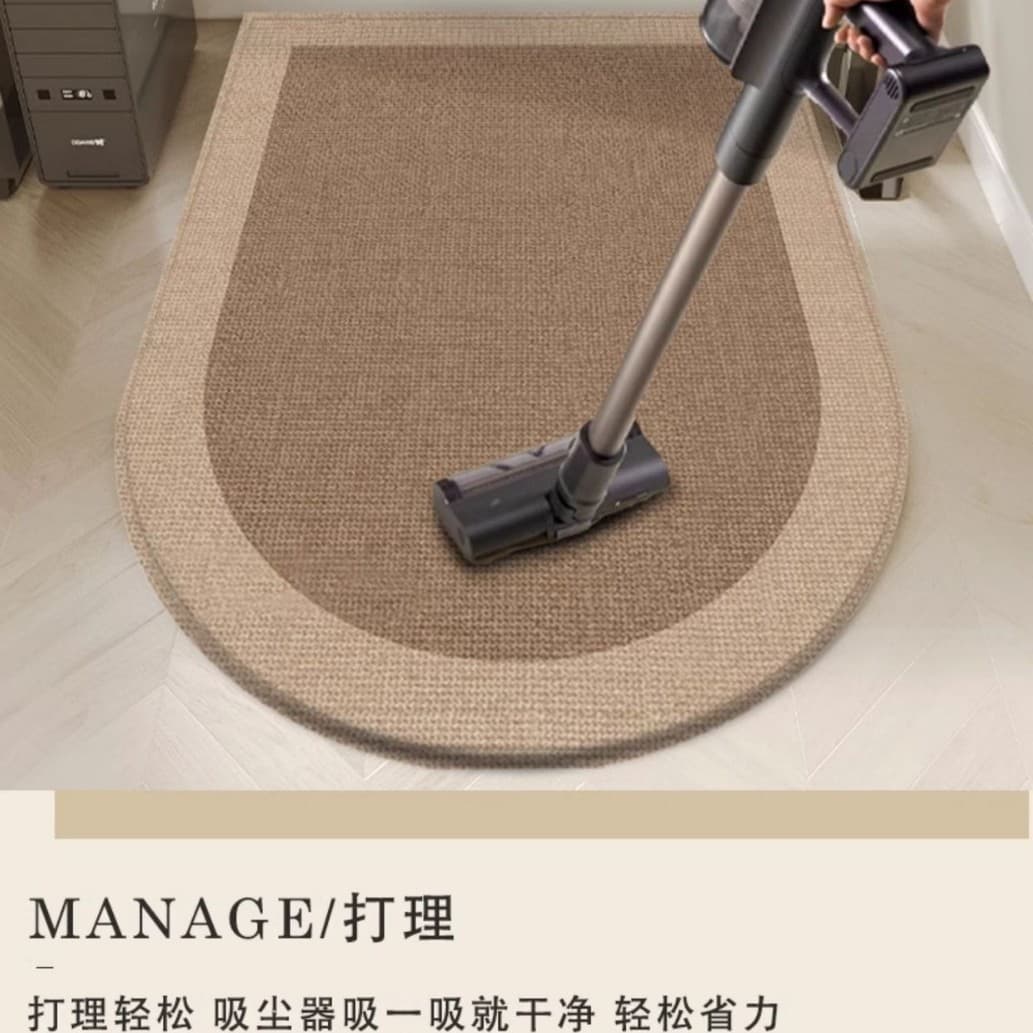 High-end carpet swivel chair floor mat dressing table non-slip study computer chair bedroom floor protection mat silent light luxury 4