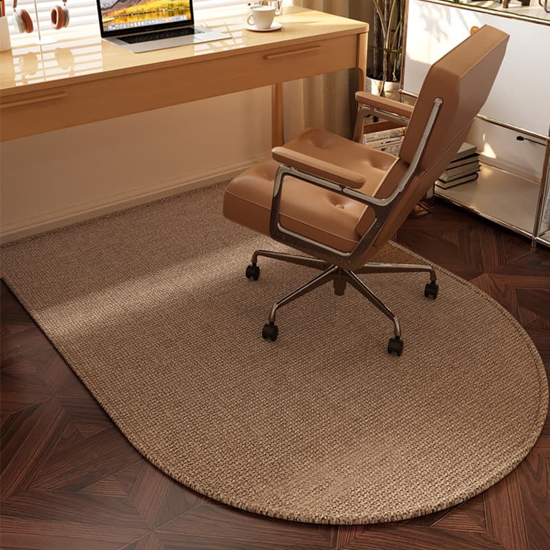 High-end carpet swivel chair floor mat dressing table non-slip study computer chair bedroom floor protection mat silent light luxury 9
