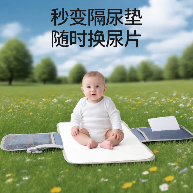 New diaper pad, baby diaper changing pad, baby waterproof diaper pad, portable diaper pad for outdoor travel and baby walking 3