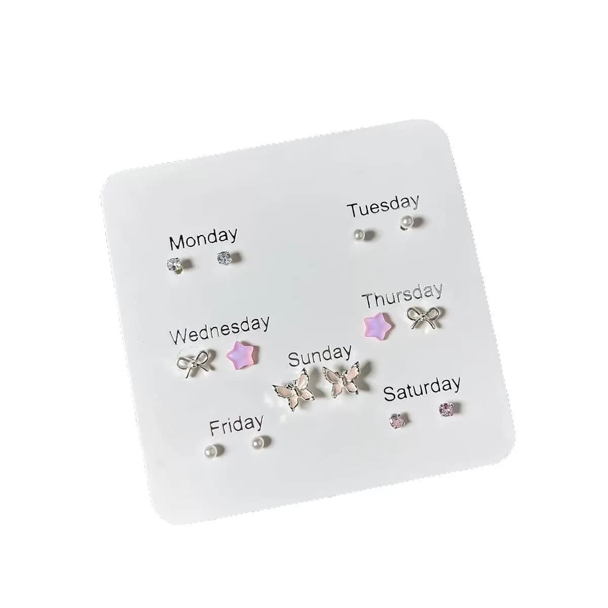 Sweet cool ins forest style small fresh cute sweet butterfly earrings elegant small temperament simple versatile ear bone nails 6