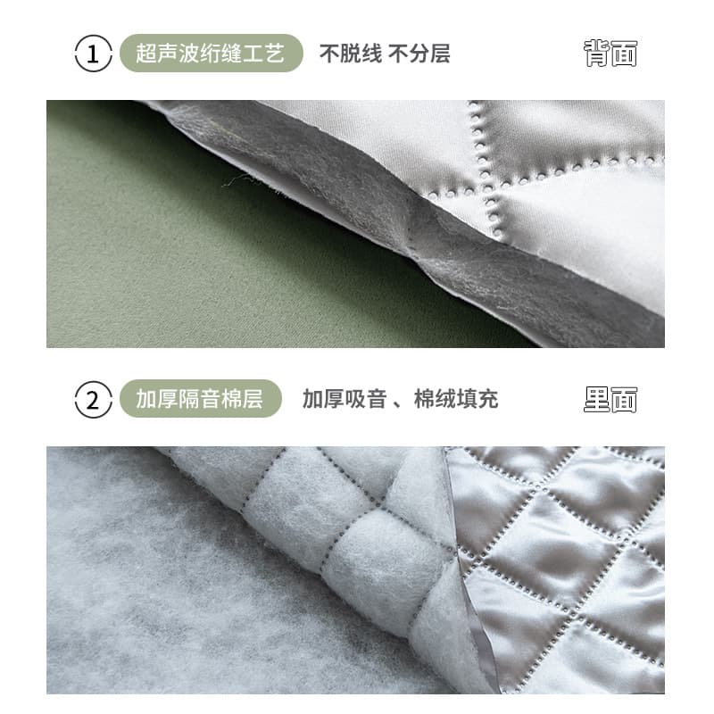 Professional soundproof curtains on the roadside, bedroom blackout, street-facing sound-absorbing and noise-reducing 2024 sunshade cloth, windproof 4