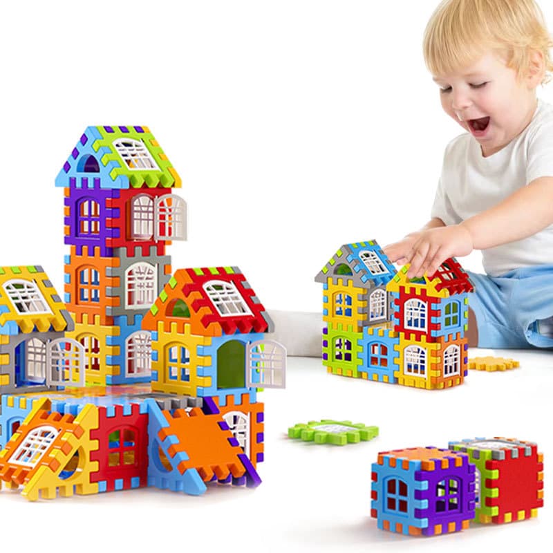 New jigsaw puzzle building house building blocks for children to put together kindergarten toys for boys and girls to play house 3-6 years old 3