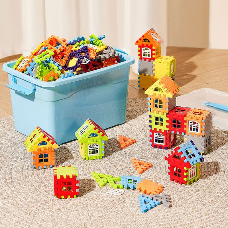 New jigsaw puzzle building house building blocks for children to put together kindergarten toys for boys and girls to play house 3-6 years old 5