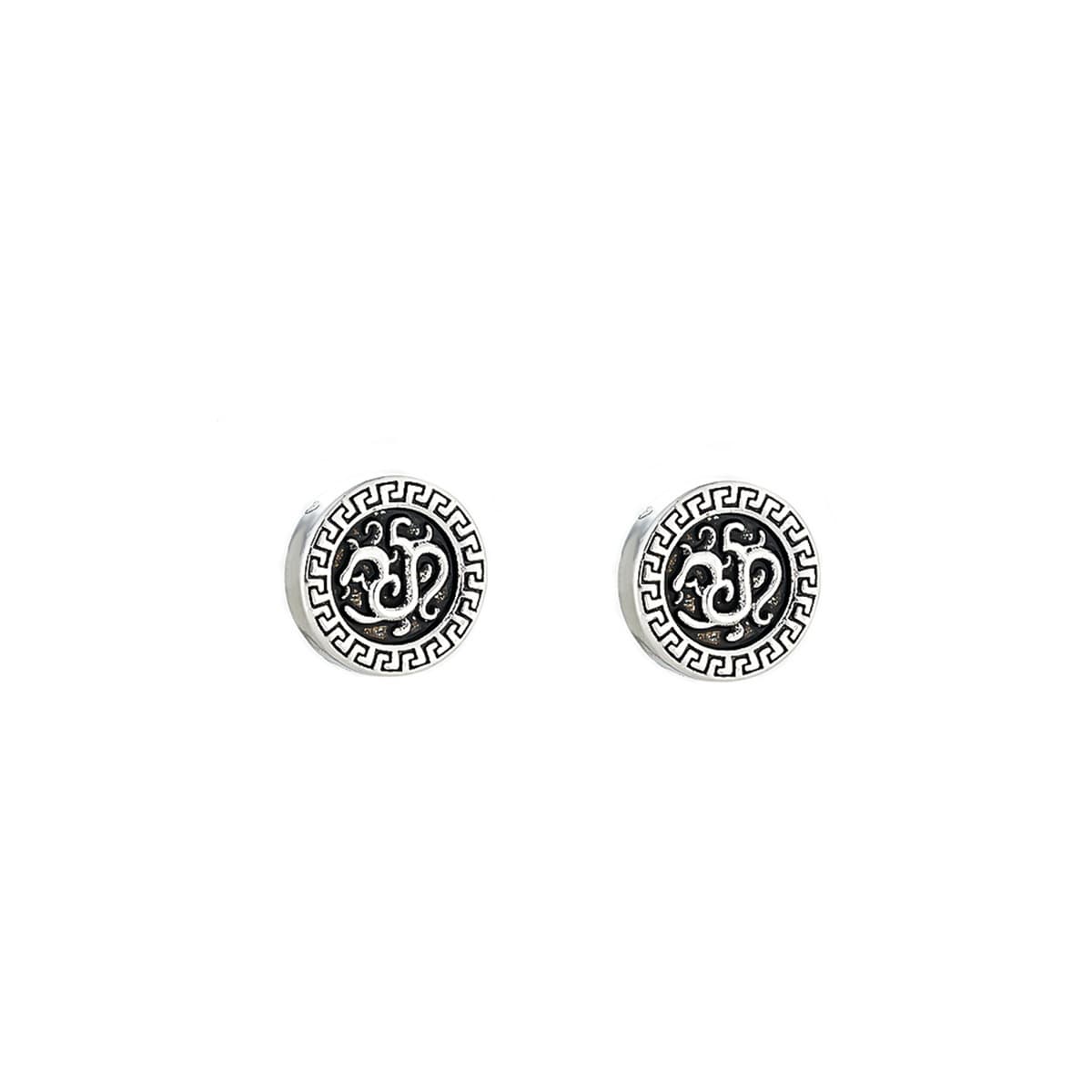 Cross-border retro pattern ear clips for men, light luxury magnetic design earrings for women, fashionable, exquisite and versatile earrings jewelry wholesale 6