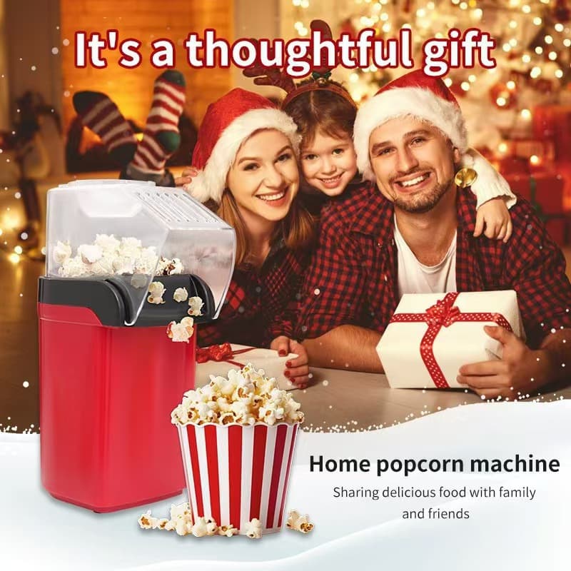 Fully automatic hot air small children's household electric one-button making spherical mini butterfly popcorn household machine 1