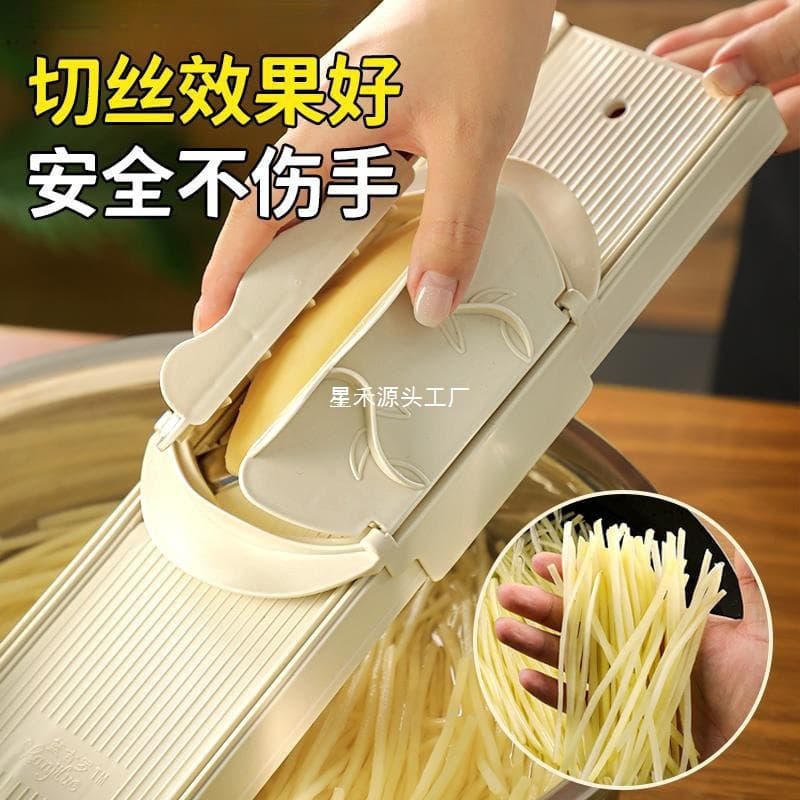 Potato shreds household Longjiang vegetable cutter hand grater slicing and shredding insert into a grater 1