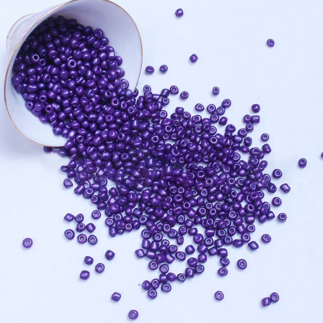 234mm high quality perforated solid color glass painted rice beads diy bracelet hair accessories beading material wholesale 450g rice beads 7