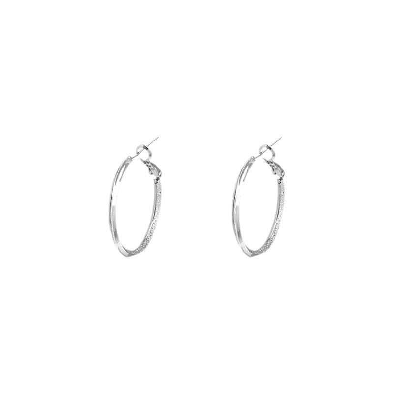 Exaggerated silver rotating earrings, popular earrings, twist large earrings, niche design, high-end, unique and beautiful earrings 6