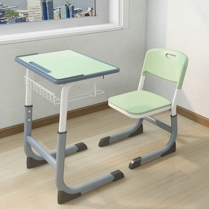Thickened liftable desks and chairs for primary and secondary school students, training classes, tutoring classes, school classrooms, children's study desks and chairs 7