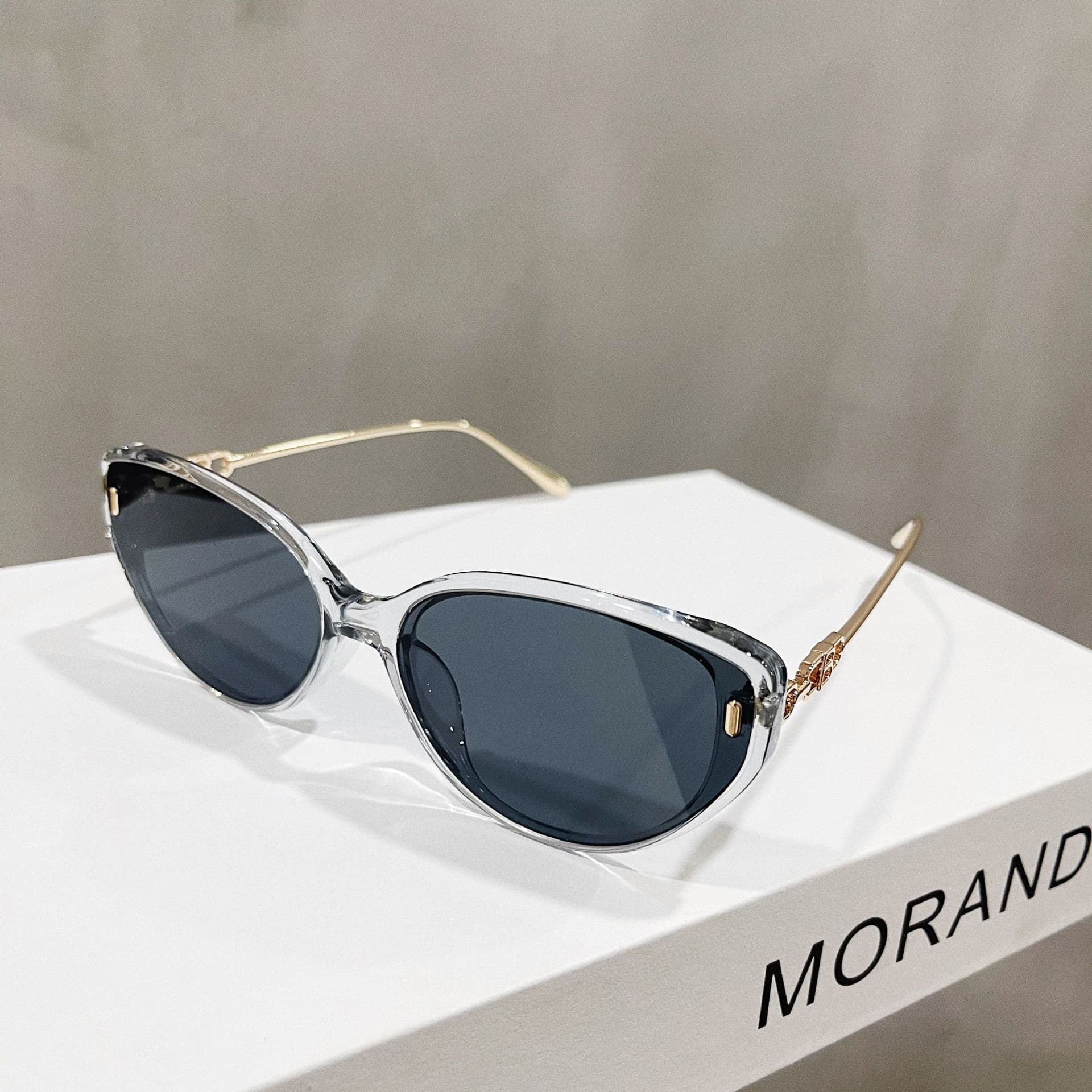 Cross-border new cat-eye sunglasses for women, brown, anti-UV, high-end sunglasses for driving, factory direct supply and wholesale 9