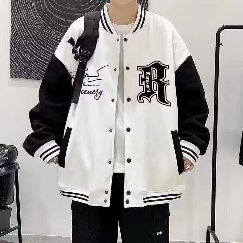 Cool and handsome outfits for boys, men's autumn flight jackets, men's tops, trendy casual American baseball uniforms 4