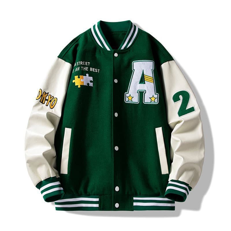 Cool and handsome outfits for boys, men's autumn flight jackets, men's tops, trendy casual American baseball uniforms 9